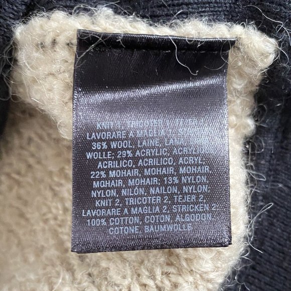 Anthropologie Sparrow Full Zip Jacket (Sz XS) Collared Wool Mohair Blend Boucle - Picture 10 of 11